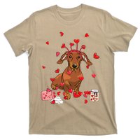 Dog Valentine Gift Cute Dachshund Valentines Day T-Shirt