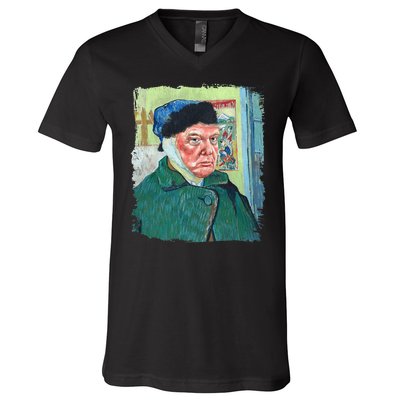 Donald Van Gogh Trump V-Neck T-Shirt