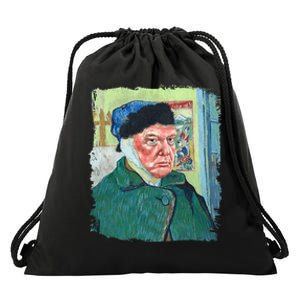 Donald Van Gogh Trump Drawstring Bag