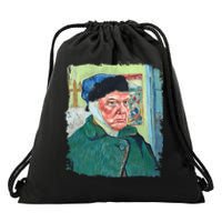 Donald Van Gogh Trump Drawstring Bag