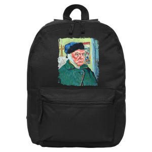 Donald Van Gogh Trump 16 in Basic Backpack