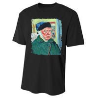 Donald Van Gogh Trump Performance Sprint T-Shirt