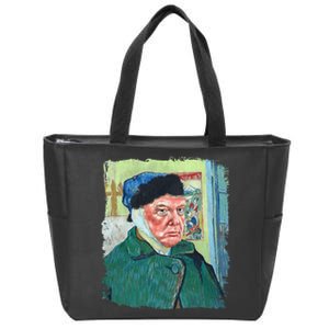 Donald Van Gogh Trump Zip Tote Bag