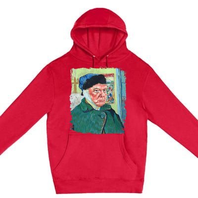 Donald Van Gogh Trump Premium Pullover Hoodie