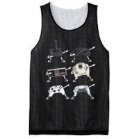 Dabbing Video Game Controllers Funny Gamer Dab Mesh Reversible Basketball Jersey Tank