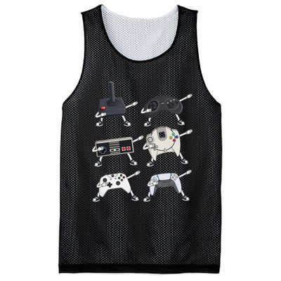 Dabbing Video Game Controllers Funny Gamer Dab Mesh Reversible Basketball Jersey Tank