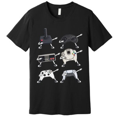 Dabbing Video Game Controllers Funny Gamer Dab Premium T-Shirt