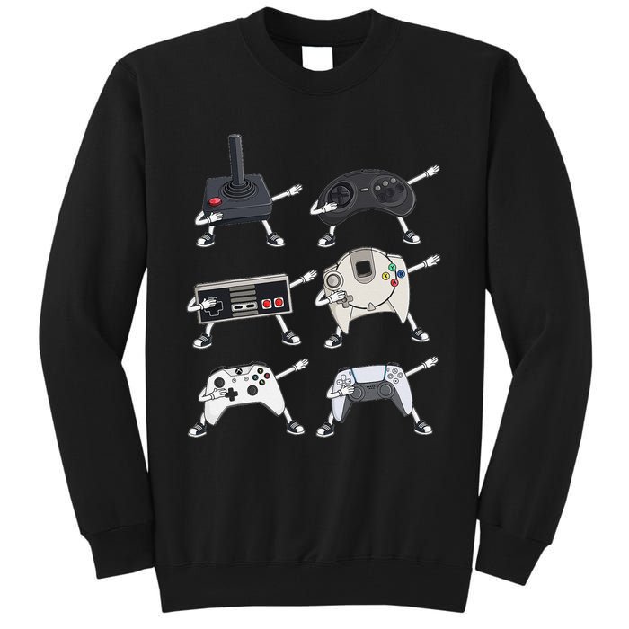 Dabbing Video Game Controllers Funny Gamer Dab Tall Sweatshirt