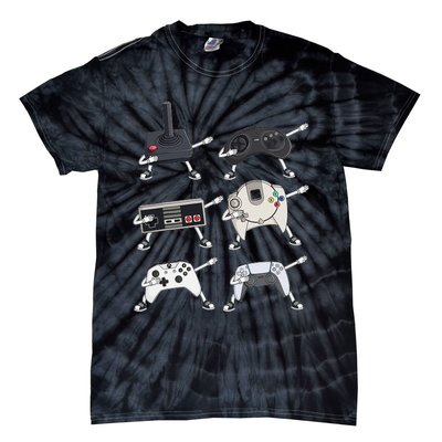 Dabbing Video Game Controllers Funny Gamer Dab Tie-Dye T-Shirt