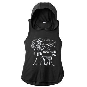 Death Valley Hiking Camping Joshua Tree Ladies PosiCharge Tri-Blend Wicking Draft Hoodie Tank