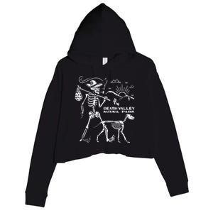 Death Valley Hiking Camping Joshua Tree Crop Fleece Hoodie