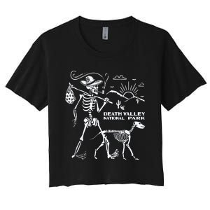 Death Valley Hiking Camping Joshua Tree Women's Crop Top Tee