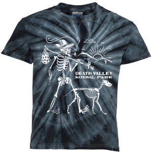 Death Valley Hiking Camping Joshua Tree Kids Tie-Dye T-Shirt