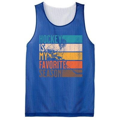 Distressed Vintage Hockey Is My Favorite Season Gift Mesh Reversible Basketball Jersey Tank