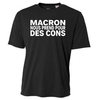 David Van Hemelryck Macron Nous Prend Pour Des Cons Cooling Performance Crew T-Shirt