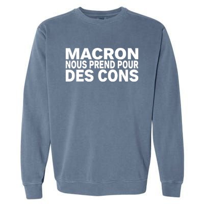 David Van Hemelryck Macron Nous Prend Pour Des Cons Garment-Dyed Sweatshirt