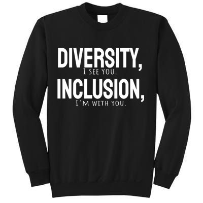 Diversity Vs Inclusion Sweatshirt