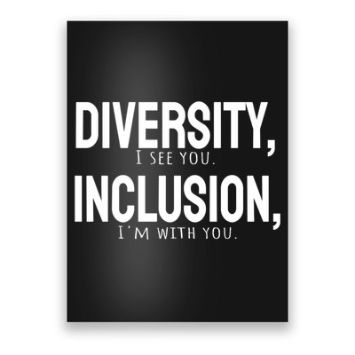 Diversity Vs Inclusion Poster