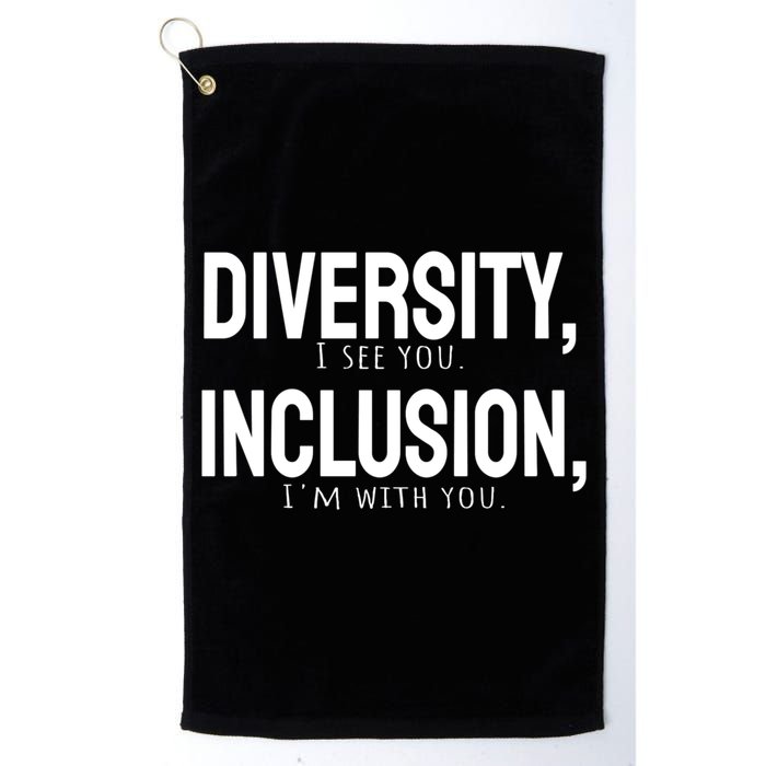 Diversity Vs Inclusion Golf Towel