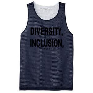 Diversity Vs Inclusion Mesh Reversible Basketball Jersey Tank