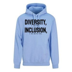 Diversity Vs Inclusion Unisex Surf Hoodie