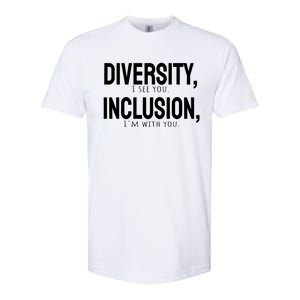 Diversity Vs Inclusion Softstyle CVC T-Shirt