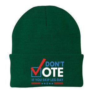 DonT Vote If You Skip Leg Day Knit Cap Winter Beanie