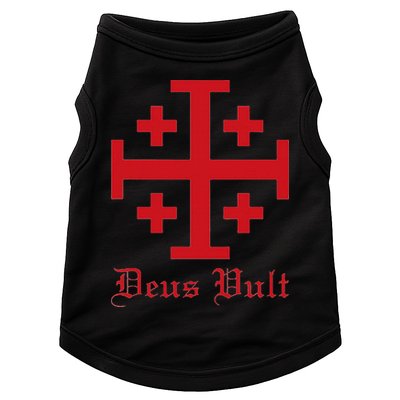 Deus Vult Jerusalem Cross Order Of The Holy Sepulchre Knight Doggie Tank