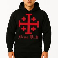 Deus Vult Jerusalem Cross Order Of The Holy Sepulchre Knight Hoodie