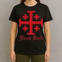 Deus Vult Jerusalem Cross Order Of The Holy Sepulchre Knight T-Shirt