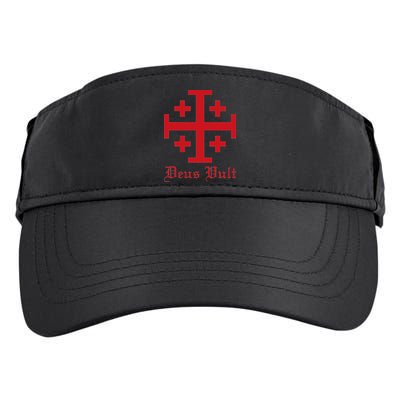 Deus Vult Jerusalem Cross Order Of The Holy Sepulchre Knight Adult Drive Performance Visor