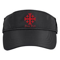 Deus Vult Jerusalem Cross Order Of The Holy Sepulchre Knight Adult Drive Performance Visor