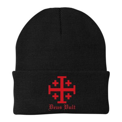 Deus Vult Jerusalem Cross Order Of The Holy Sepulchre Knight Beanie
