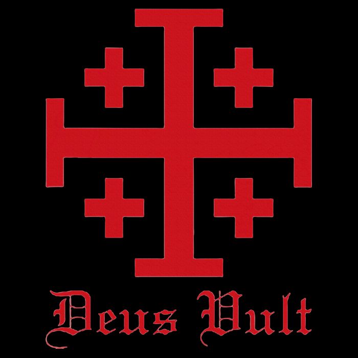 Deus Vult Jerusalem Cross Order Of The Holy Sepulchre Knight Drawstring Bag