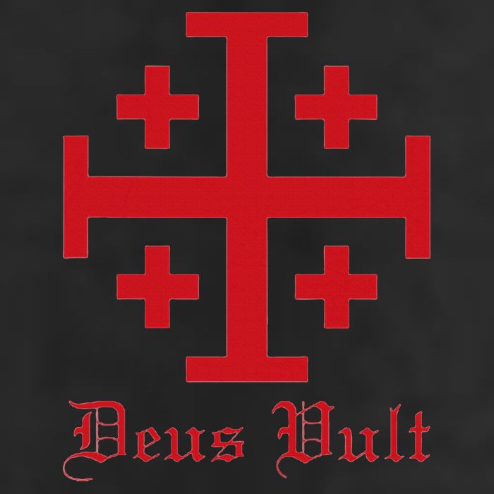 Deus Vult Jerusalem Cross Order Of The Holy Sepulchre Knight Hat