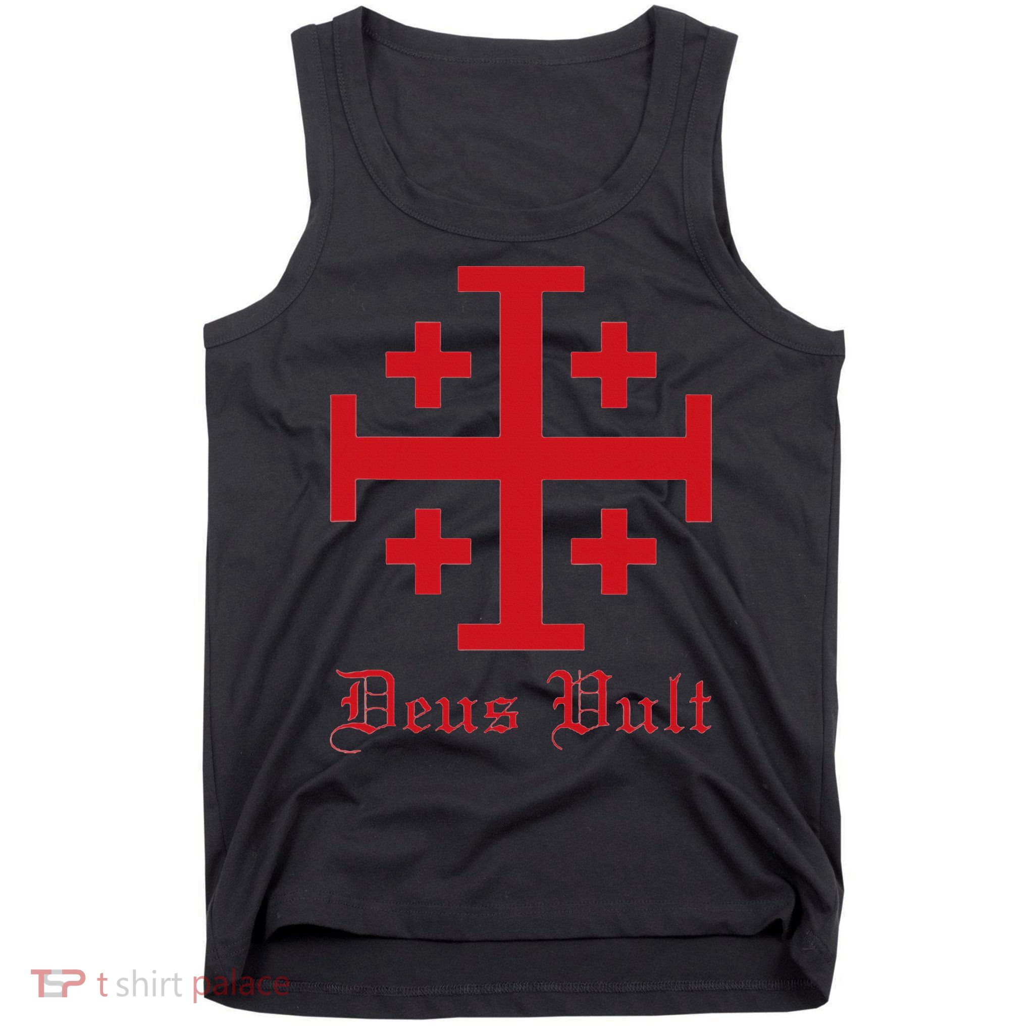 Deus Vult Jerusalem Cross Order Of The Holy Sepulchre Knight Tank Top