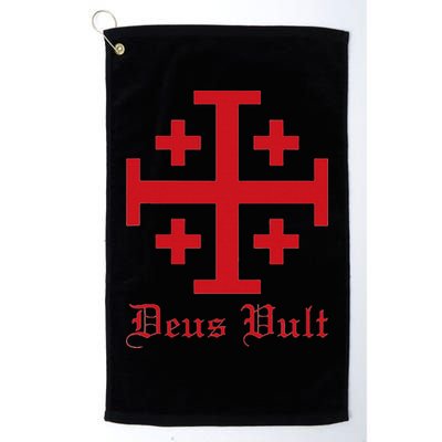 Deus Vult Jerusalem Cross Order Of The Holy Sepulchre Knight Golf Towel