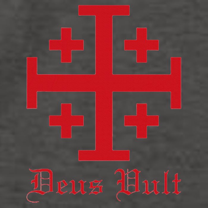Deus Vult Jerusalem Cross Order Of The Holy Sepulchre Knight Vector Backpack