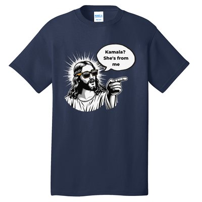 Divine Vote Jesus & Kamala Tall T-Shirt