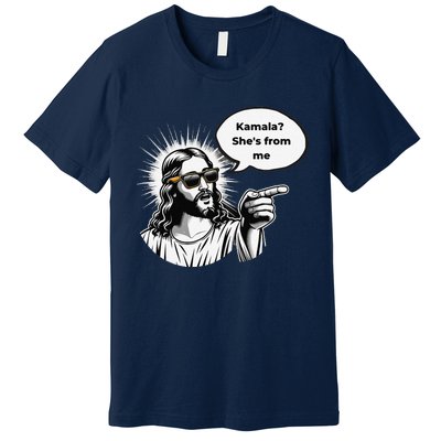 Divine Vote Jesus & Kamala Premium T-Shirt