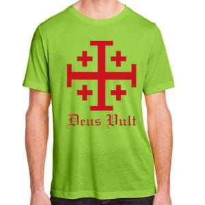 Deus Vult Jerusalem Cross Order Of The Holy Sepulchre Knight Adult ChromaSoft Performance T-Shirt