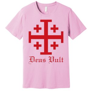 Deus Vult Jerusalem Cross Order Of The Holy Sepulchre Knight Premium T-Shirt