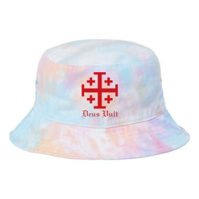 Deus Vult Jerusalem Cross Order Of The Holy Sepulchre Knight Tie Dye Newport Bucket Hat