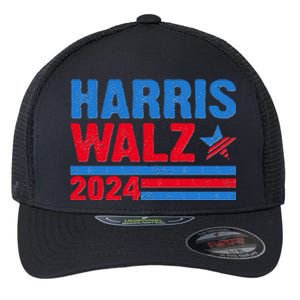 Distressed Vote Kamala Harris Tim Walz 2024 Election Flexfit Unipanel Trucker Cap