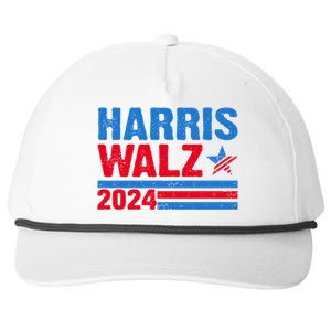 Distressed Vote Kamala Harris Tim Walz 2024 Election Snapback Five-Panel Rope Hat