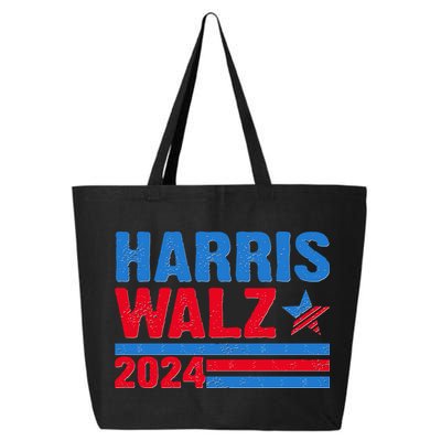 Distressed Vote Kamala Harris Tim Walz 2024 Election 25L Jumbo Tote