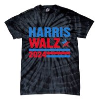 Distressed Vote Kamala Harris Tim Walz 2024 Election Tie-Dye T-Shirt