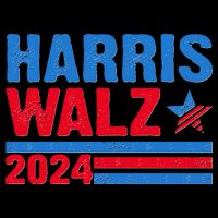Distressed Vote Kamala Harris Tim Walz 2024 Election Tie-Dye T-Shirt