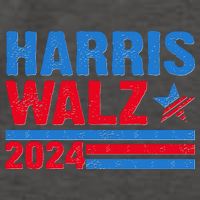 Distressed Vote Kamala Harris Tim Walz 2024 Election Vector Backpack