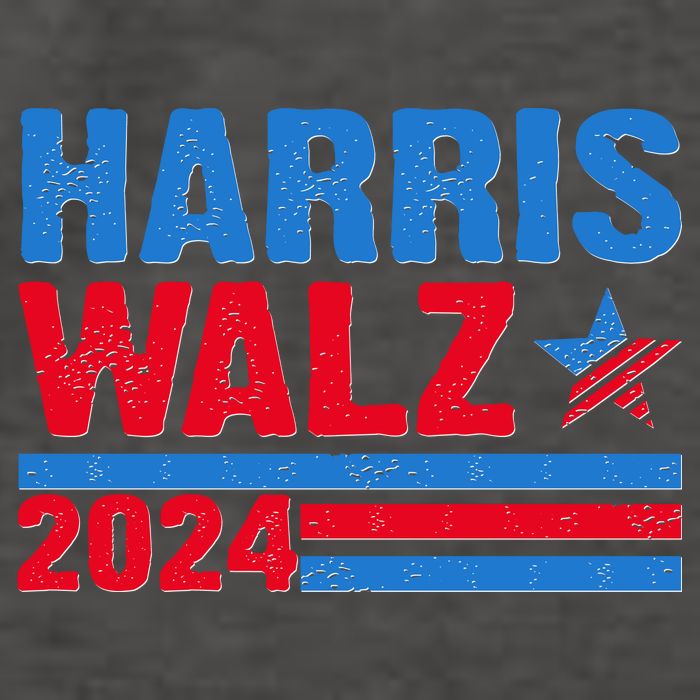 Distressed Vote Kamala Harris Tim Walz 2024 Election Vector Backpack